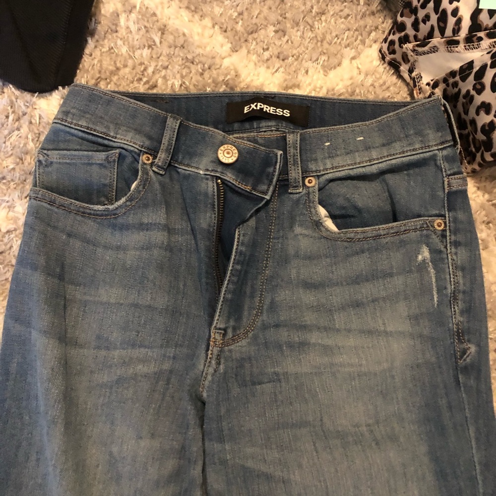 Express Bell Flare high rise women’s jeans 00R